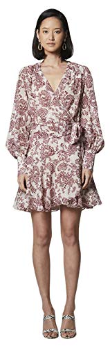 Elliatt Women's Long Sleeve Mini Wrap Dress - Flattering Casual & Party Outfit for Date Night, Office Wear, and Special Occasions