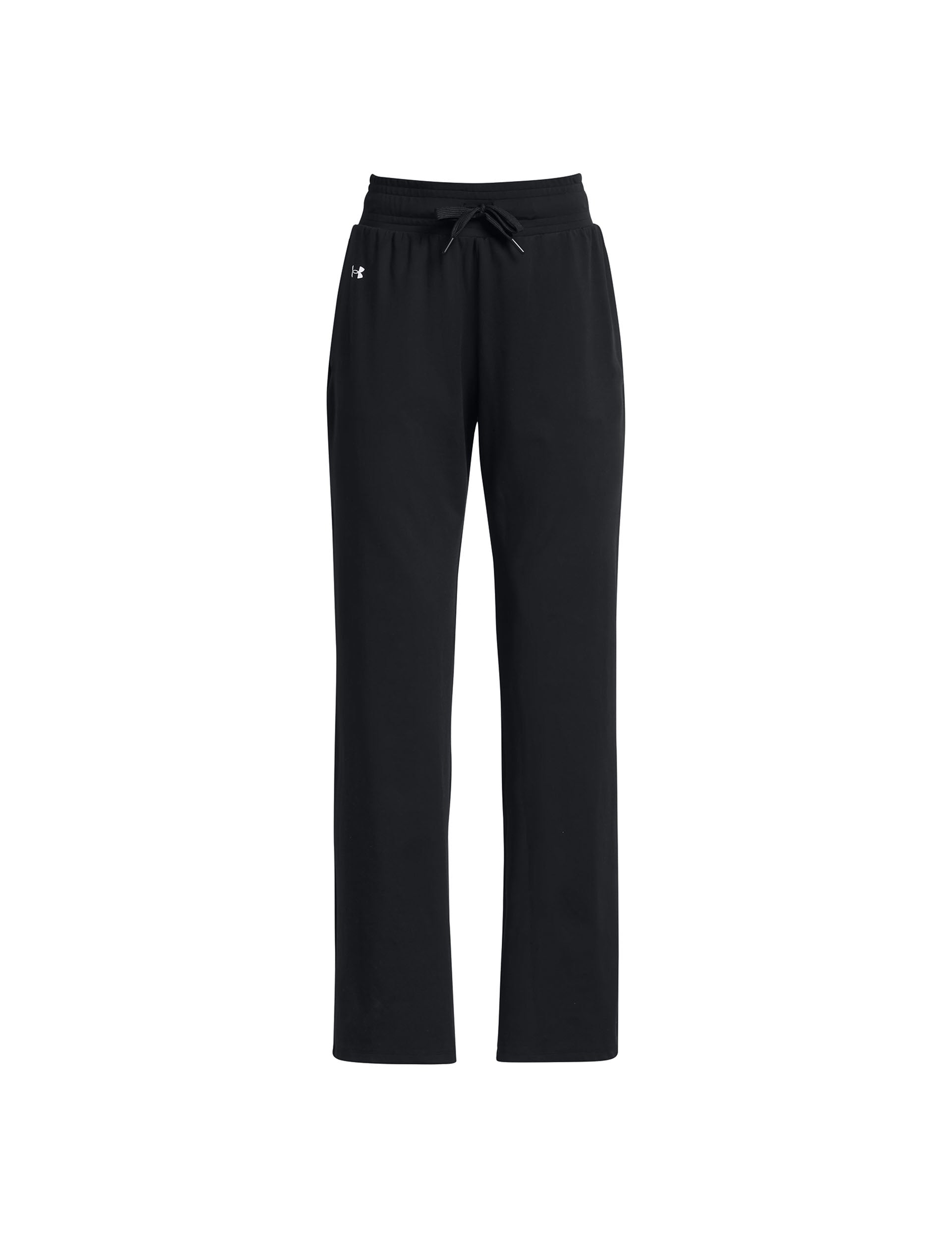 Motion Open Hem Pants for Women - Black & White - Comfortable Lounge & Yoga Pants for Casual Wear, Workout, and Home Relaxation