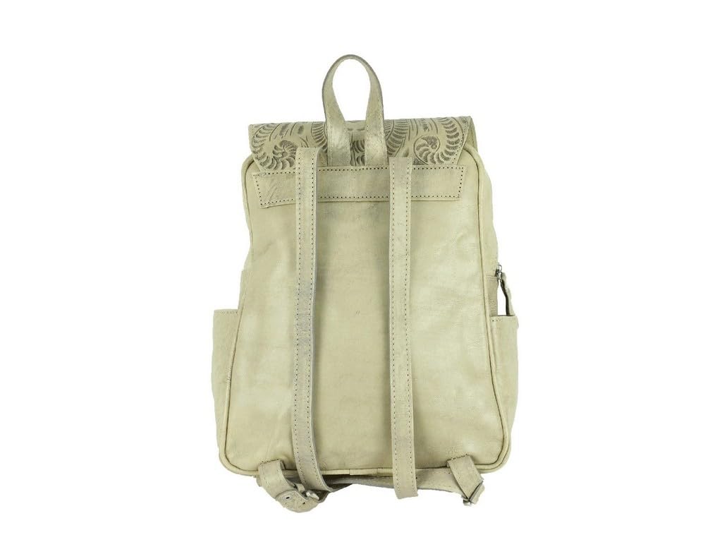 American West Leather Lariats & Lace Backpack Purse for Women - Stylish Western Cowgirl Handbag for Daily Use, Travel & Outdoor Adventures