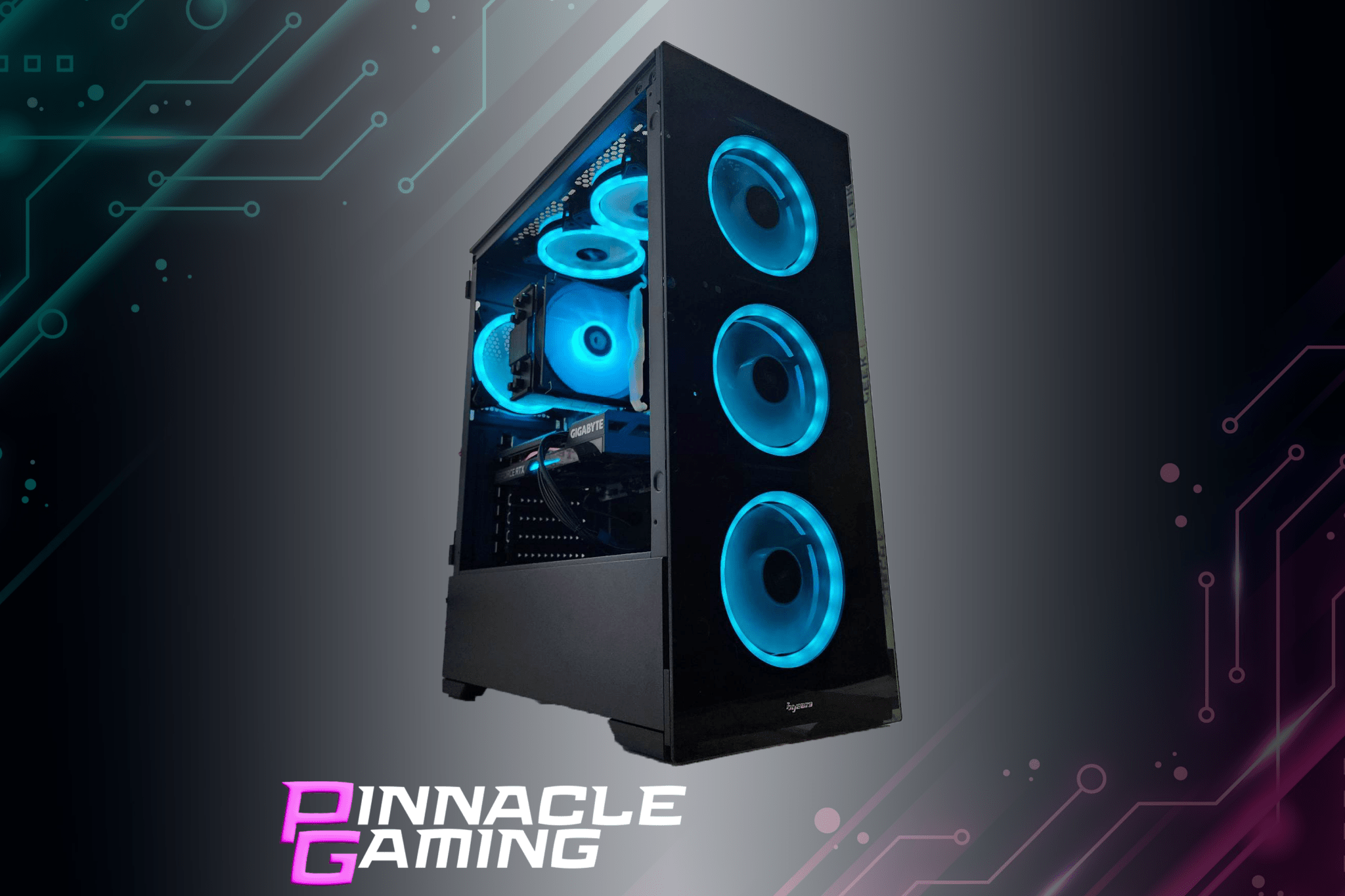 Custom Gaming PC with Ryzen 7 Processor, RX 580 8GB GPU, 500GB SSD, 8GB DDR4 RAM - Sleek Black Design for High-Performance Gaming & Streaming