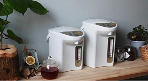 Tiger 2.2L Electric Kettle - Fast Boiling, Auto Shut-Off, Stainless Steel Interior, White (PDR-G220-W) - Perfect for Home, Office, Dorm & Tea/Coffee Brewing