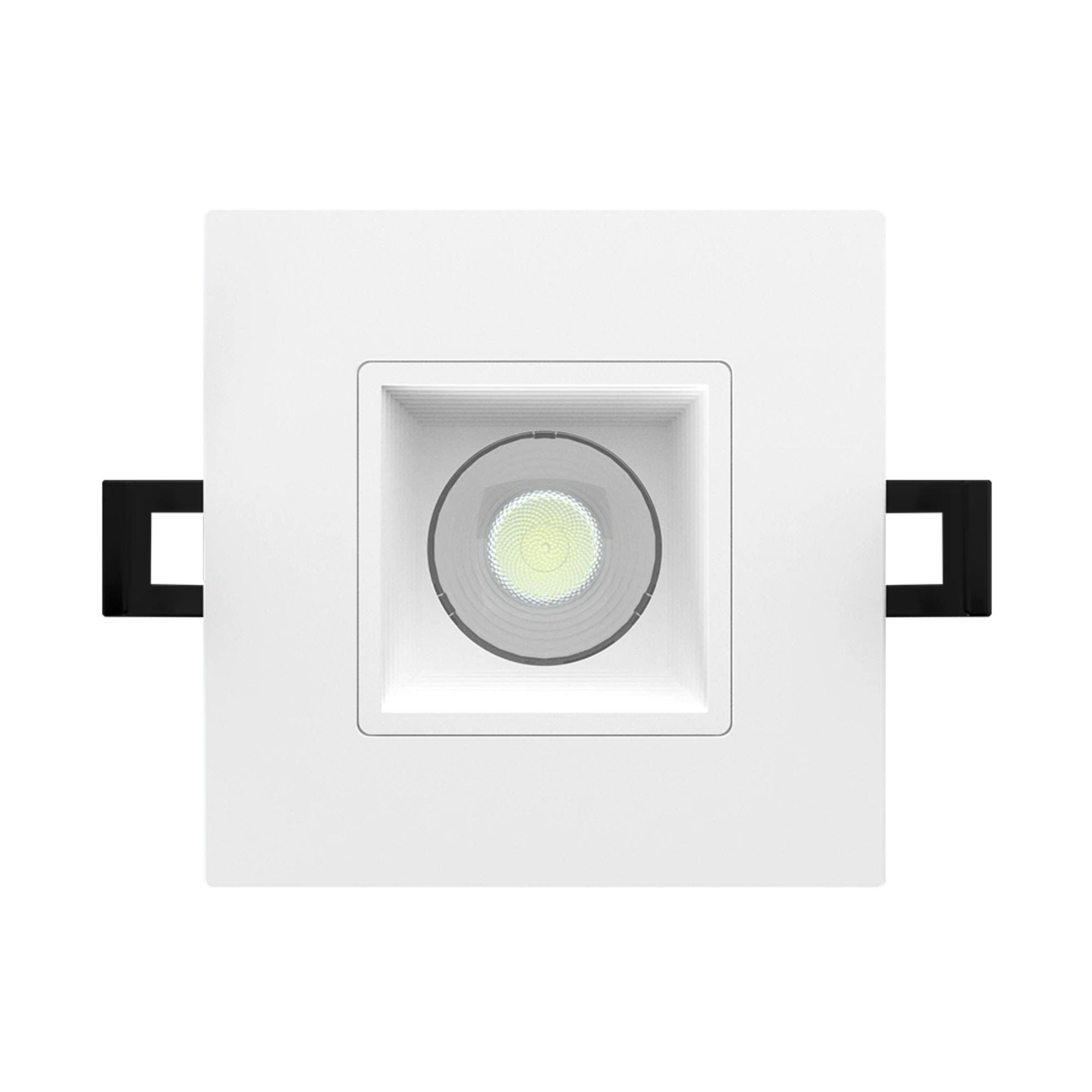 3 Canless LED Recessed Light 650 Lumens 5 CCT Adjustable Square Baffle Trim - Dimmable Ultra-Thin Ceiling Lights for Kitchen, Living Room, Bedroom & Office