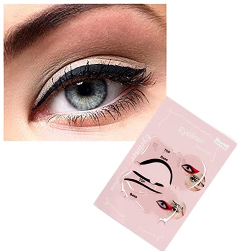 KYNA Transparent Reusable Eyeliner Stickers - Precise Eyelid Stencils for Eye Makeup | Easy to Use Eyeliner Guide for Women & Girls (Pack of 1) | Perfect for Winged Liner, Cat Eye & Everyday Makeup Looks