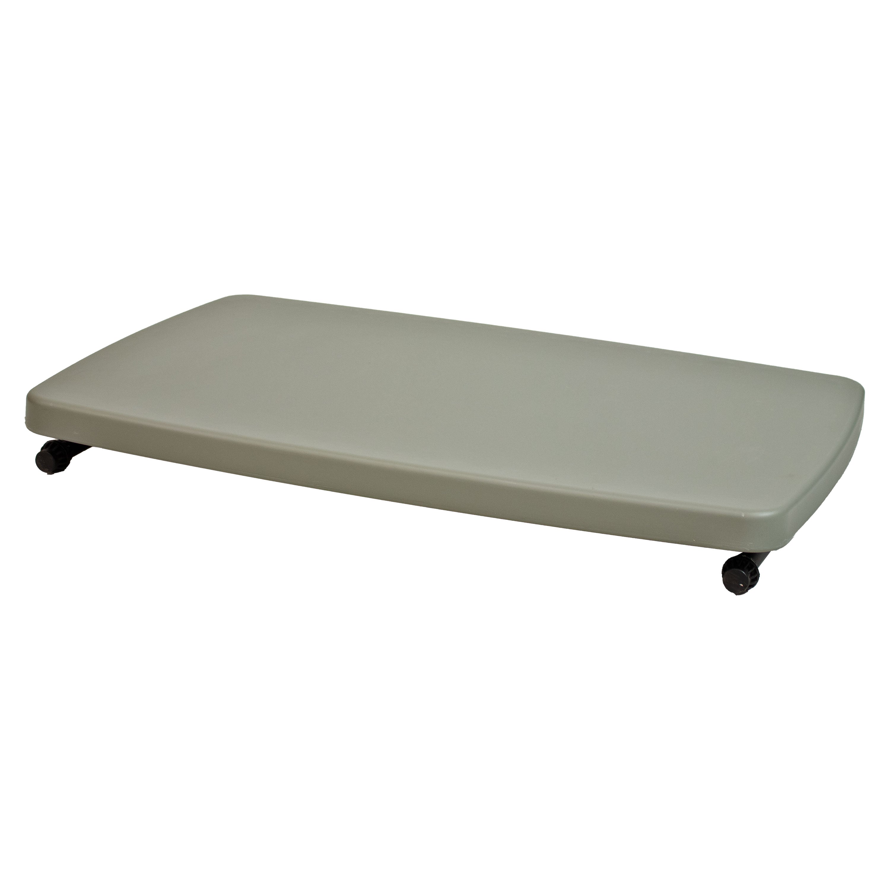 Sunnydaze Adjustable Folding Utility Table - Portable Rectangular Work Table with Collapsible Legs, Gray - Perfect for Outdoor Camping, Picnics, Garage & Home Projects