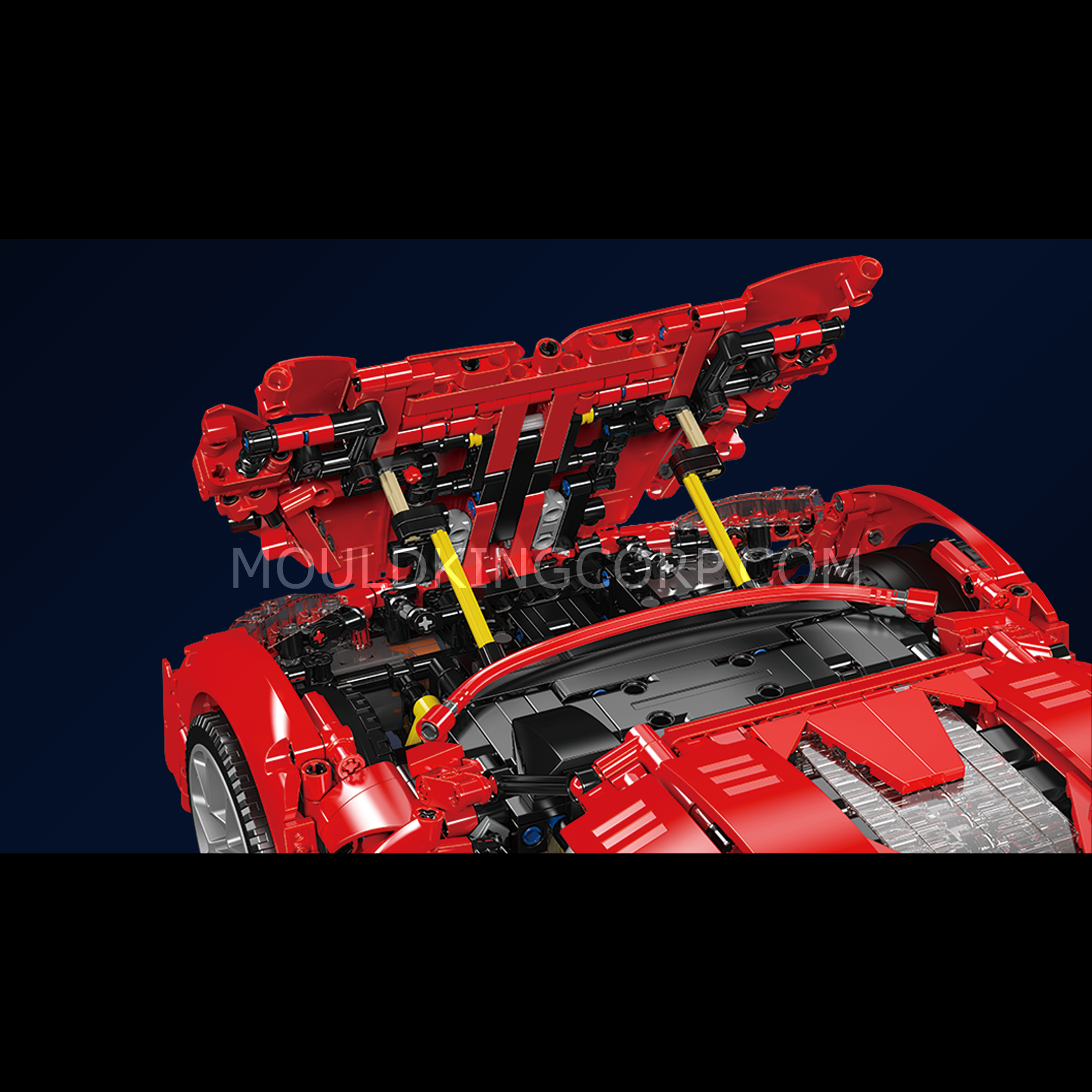 Mould King 13190 Lykan HyperSport Remote Control Car Building Kit - 4070 Piece RC Sports Car Model Set for Adults & Teens | Perfect for Collectors, DIY Enthusiasts & Home Office Decoration