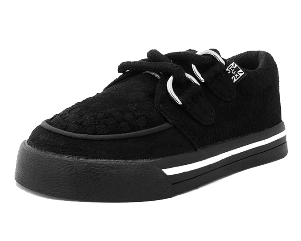 Black 2 Ring Creeper Sneakers for Toddlers - Non-Slip Baby Walking Shoes for Boys & Girls - Perfect for First Steps, Playtime & Outdoor Activities