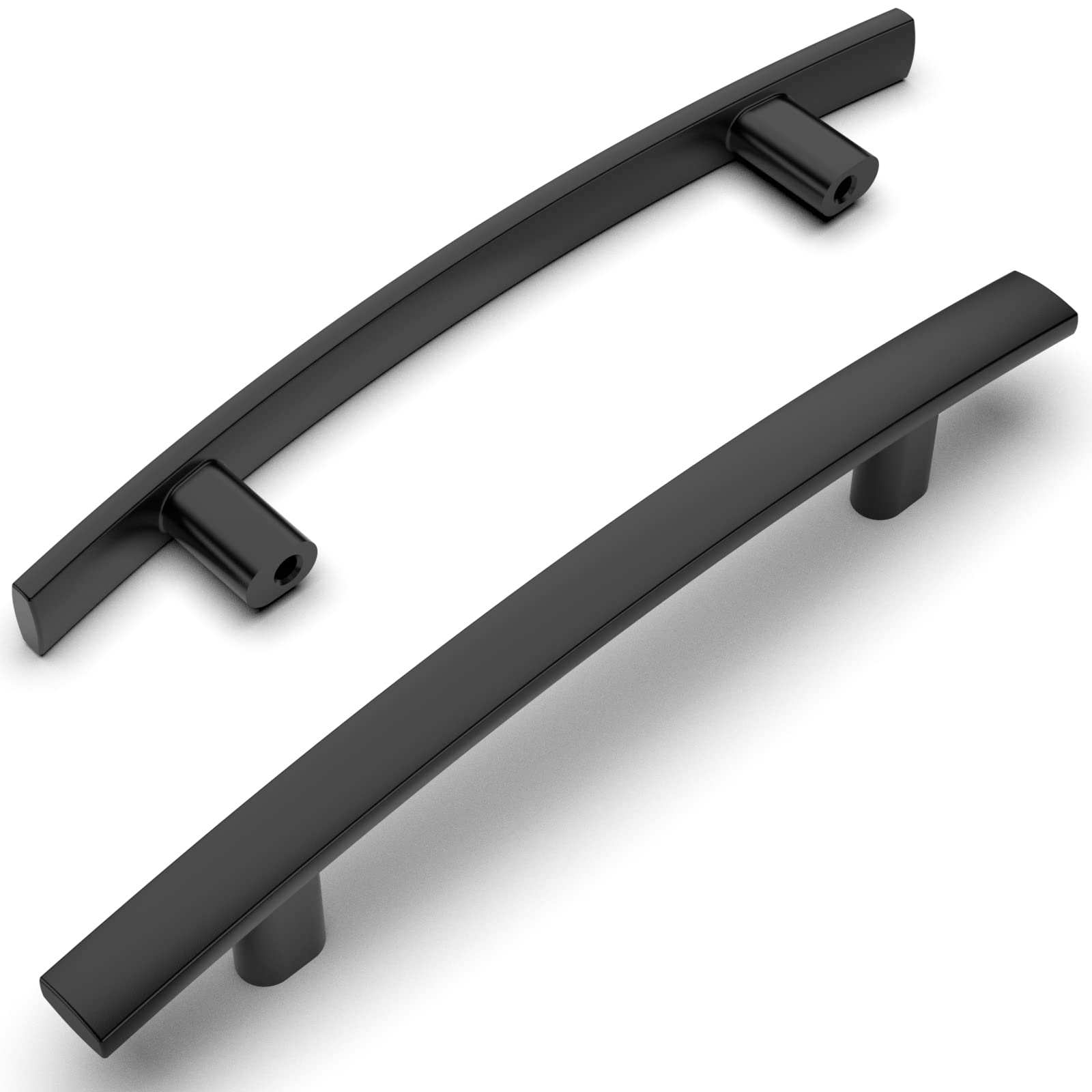 Amerdeco 15 Pack Matte Black Cabinet Pulls 3.75 Inch (96mm) Hole Center - Brushed Brass Kitchen & Bathroom Cabinet Handles - Gold Drawer Pulls for Dresser, Wardrobe & Furniture Hardware ZH0003 | Modern Home & Office Upgrade