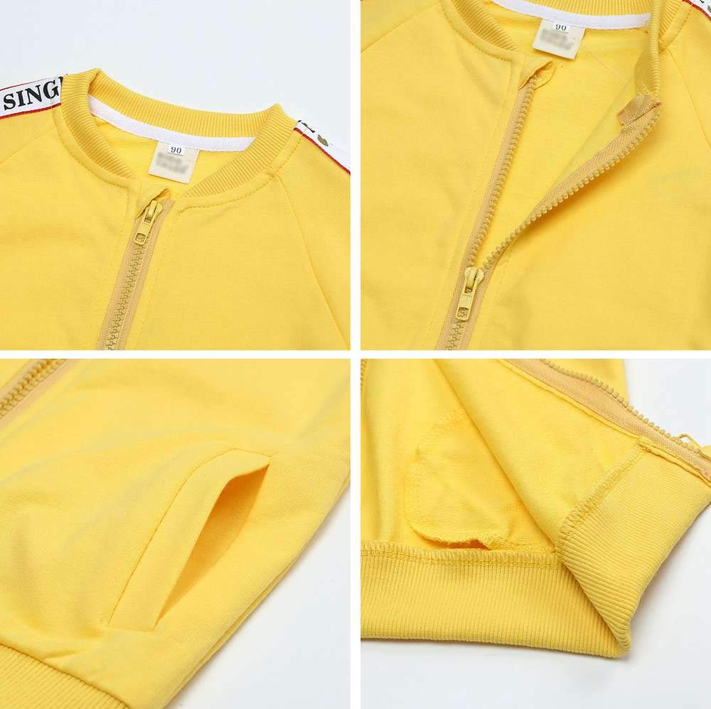 DCUTERQ Baby Boys & Girls Cotton Tracksuit Set - Long Sleeve Zipper Jacket & Sweatpants Outfit | Soft & Comfortable Playwear for Toddlers | Perfect for Playdates, Daycare & Outdoor Activities