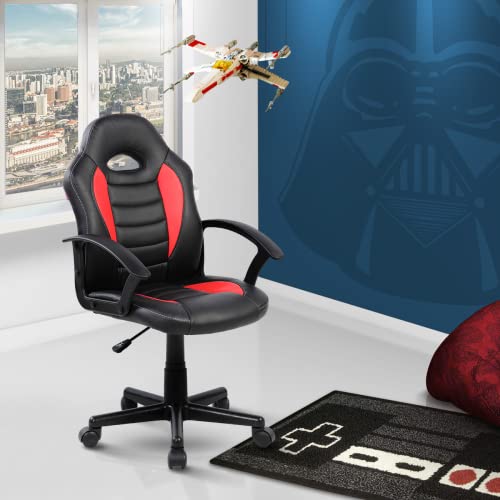 Ergonomic Gaming Chair for Office & Home - Adjustable Reclining Racing Style Computer Chair for Teens & Adults - Perfect for Gaming, Working, Studying in Bedroom or Workspace - Red