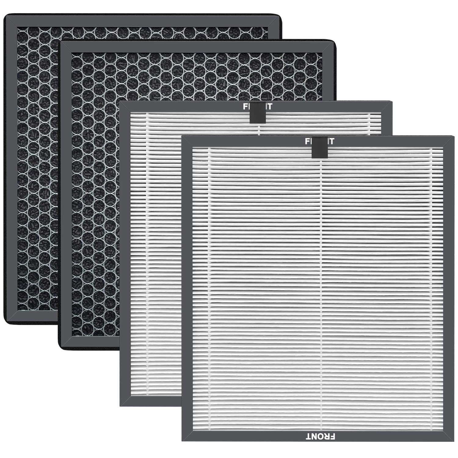 AP304 Air Filter Replacement for Dayette AP303 AP304 & FRESHDEW USAP304 AP10000 Air Purifiers - 4-in-1 HEPA Activated Carbon Pre-Filter Combo (4 Pack) - Perfect for Home, Office, and Allergy Relief