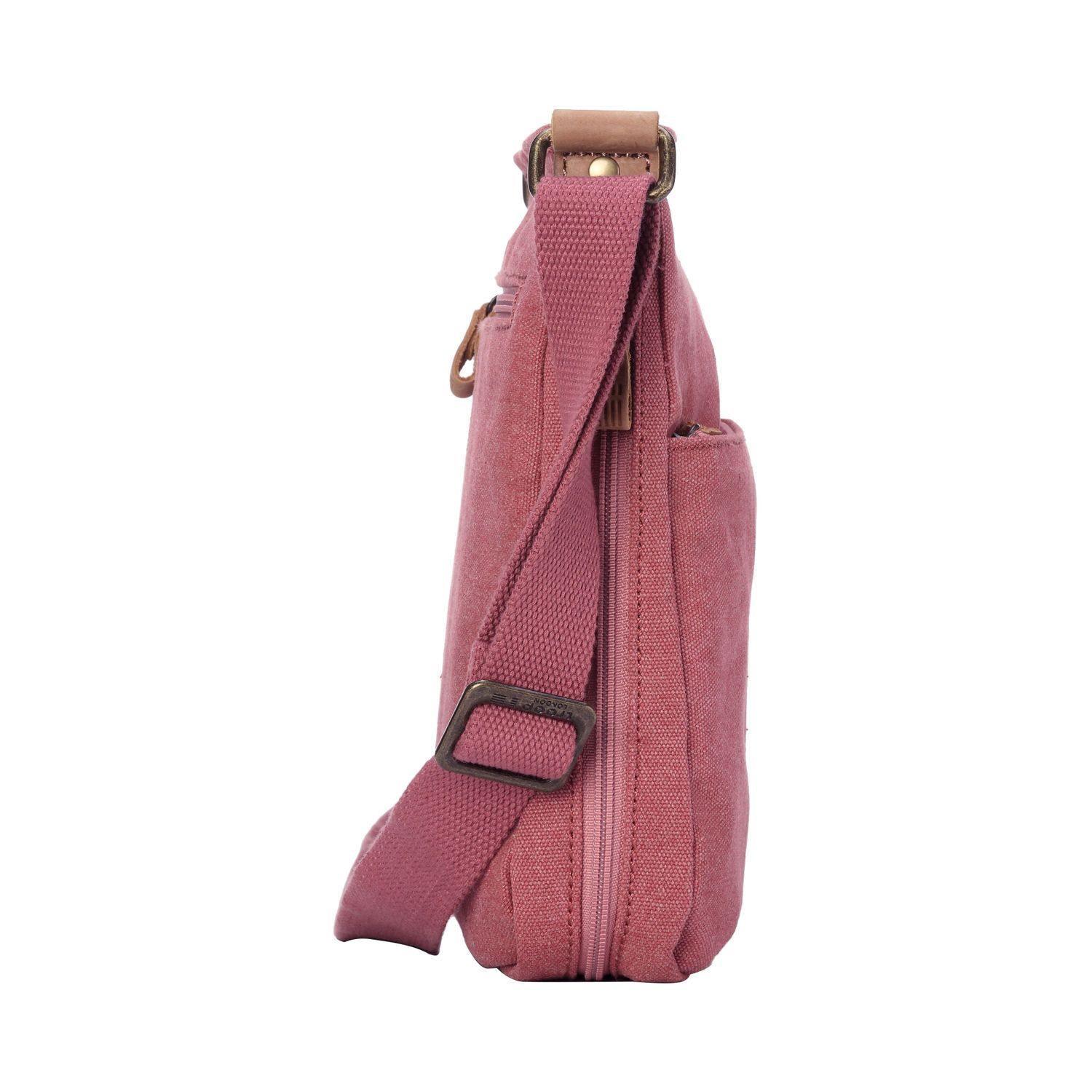 Troop London Classic Canvas Crossbody Bag for Men & Women - Stylish & Durable Shoulder Bag for Travel, Work & Everyday Use