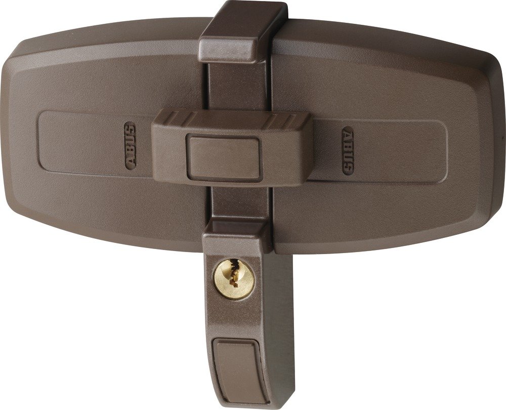 ABUS DFS95 Window Lock for Double-Wing Windows - Simultaneous Locking Security for Sliding & Casement Windows - Home & Office Safety Solution