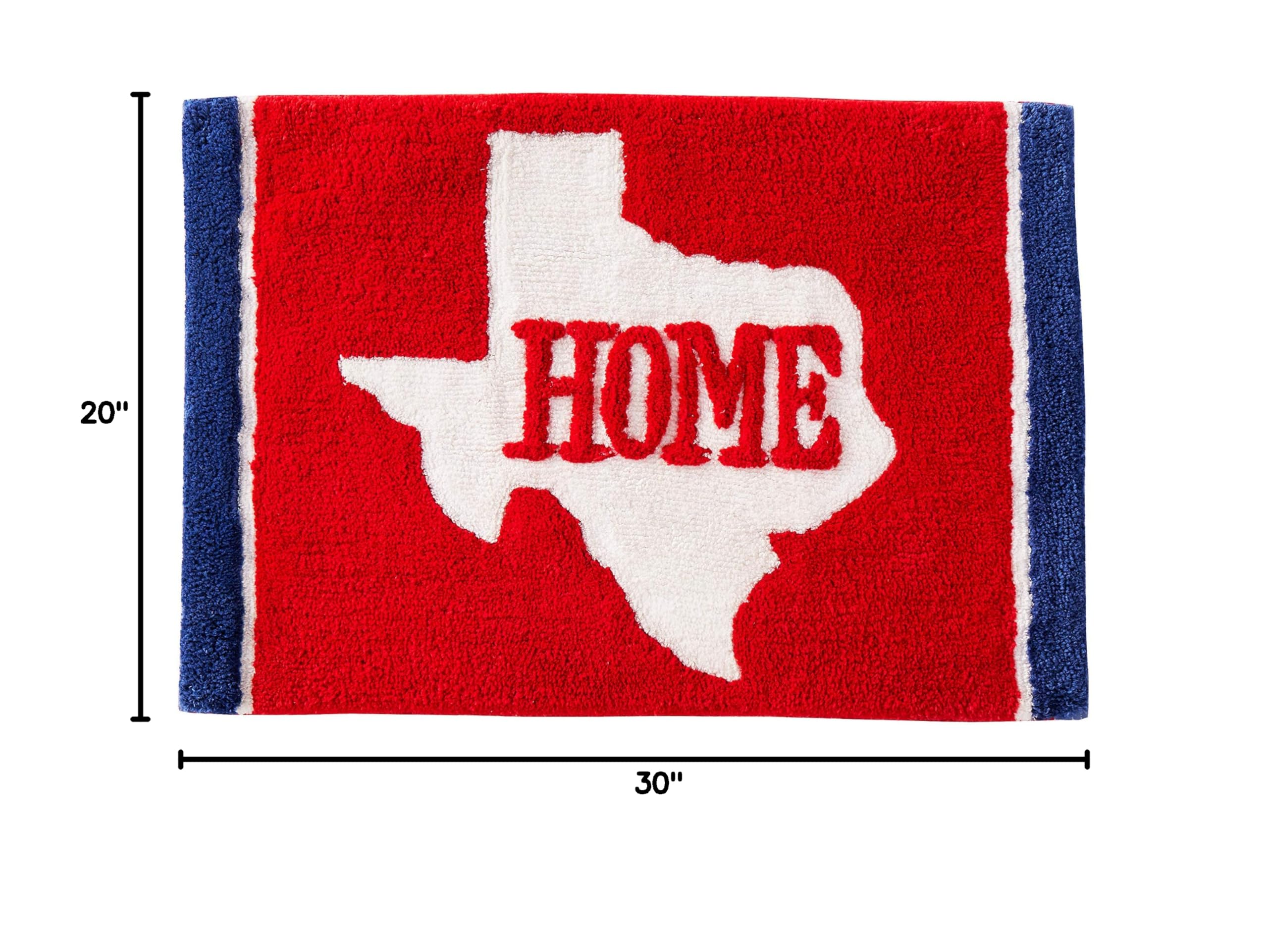 Texas State Flag Area Rug - Durable Non-Slip Indoor/Outdoor Rug for Living Room, Bedroom, Patio - SKL Home Decor Collection