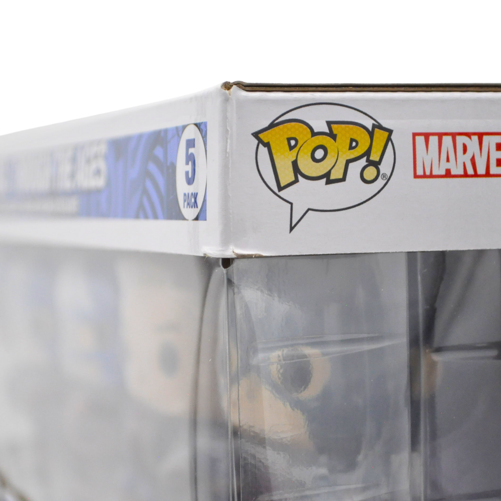 Funko Pop! Marvel Captain America: Through the Ages 5-Pack Action Figure Set - Amazon Exclusive Collectible for Marvel Fans & Comic Book Display