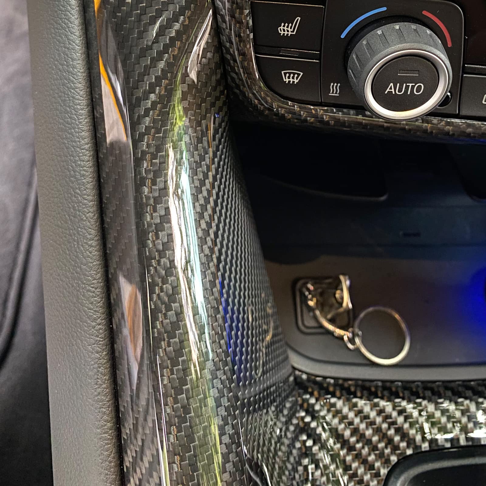 Premium Real Carbon Fiber Car Center Console Gear Shift Panel Cover - Compatible with Toyota Supra GR A90 A91 MK5 2019-2024 LHD (Black) - Interior Upgrade & Protection for Sports Car Enthusiasts