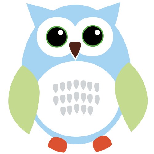 Regular Owl: Blue & Gray