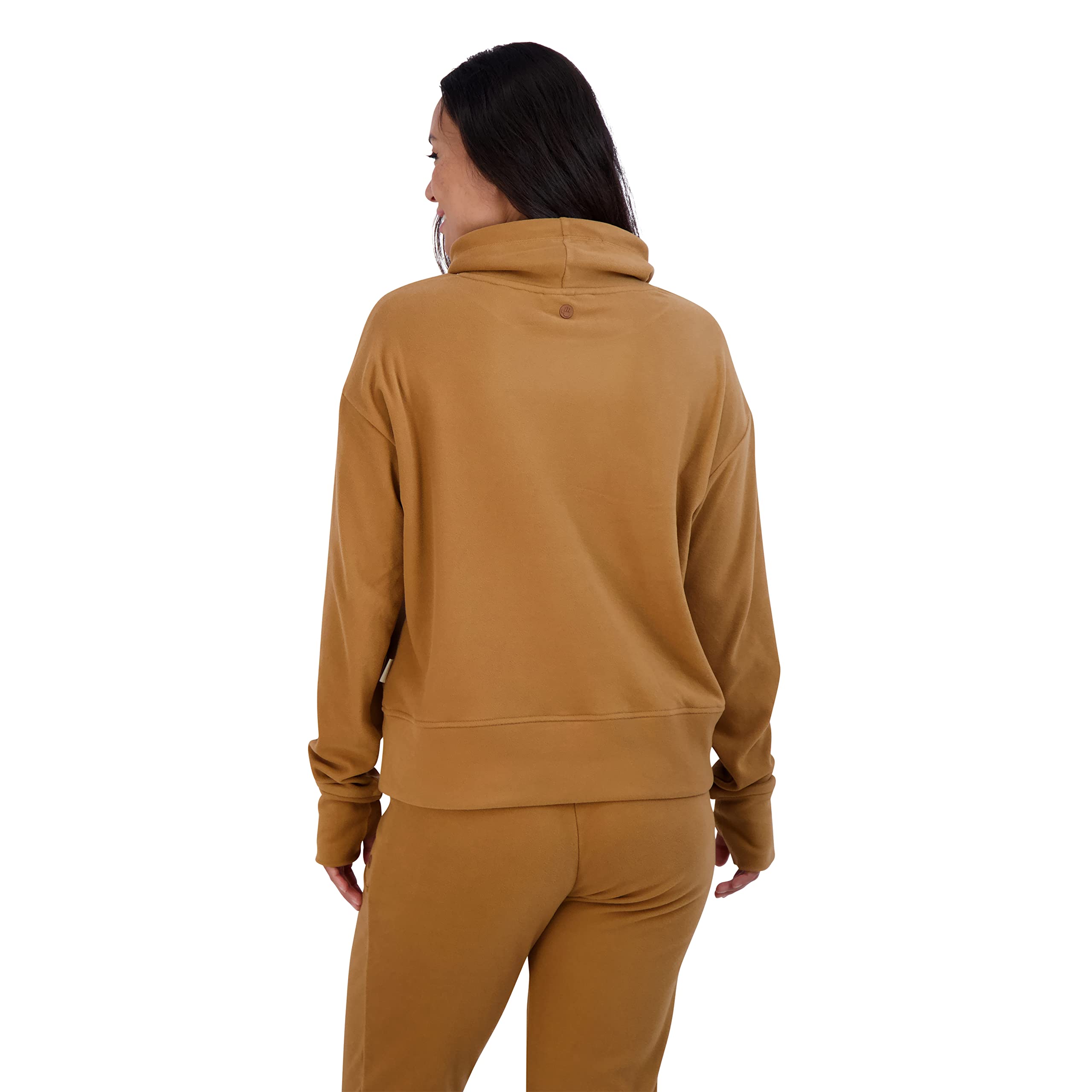 BEARPAW Women's Cozy Fleece Pullover Hoodie - Soft Drawstring Funnel Neck Sweatshirt for Casual Wear, Lounge & Outdoor Activities