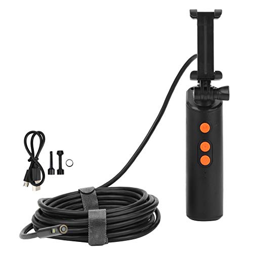 1080P Borescope Inspection Camera F280 - 8mm Dual-Lens Wireless Endoscope with 2MP WiFi, IP68 Waterproof & 9 Adjustable LEDs (10m) - Ideal for Sewer Inspection, HVAC Maintenance, and Automotive Repair