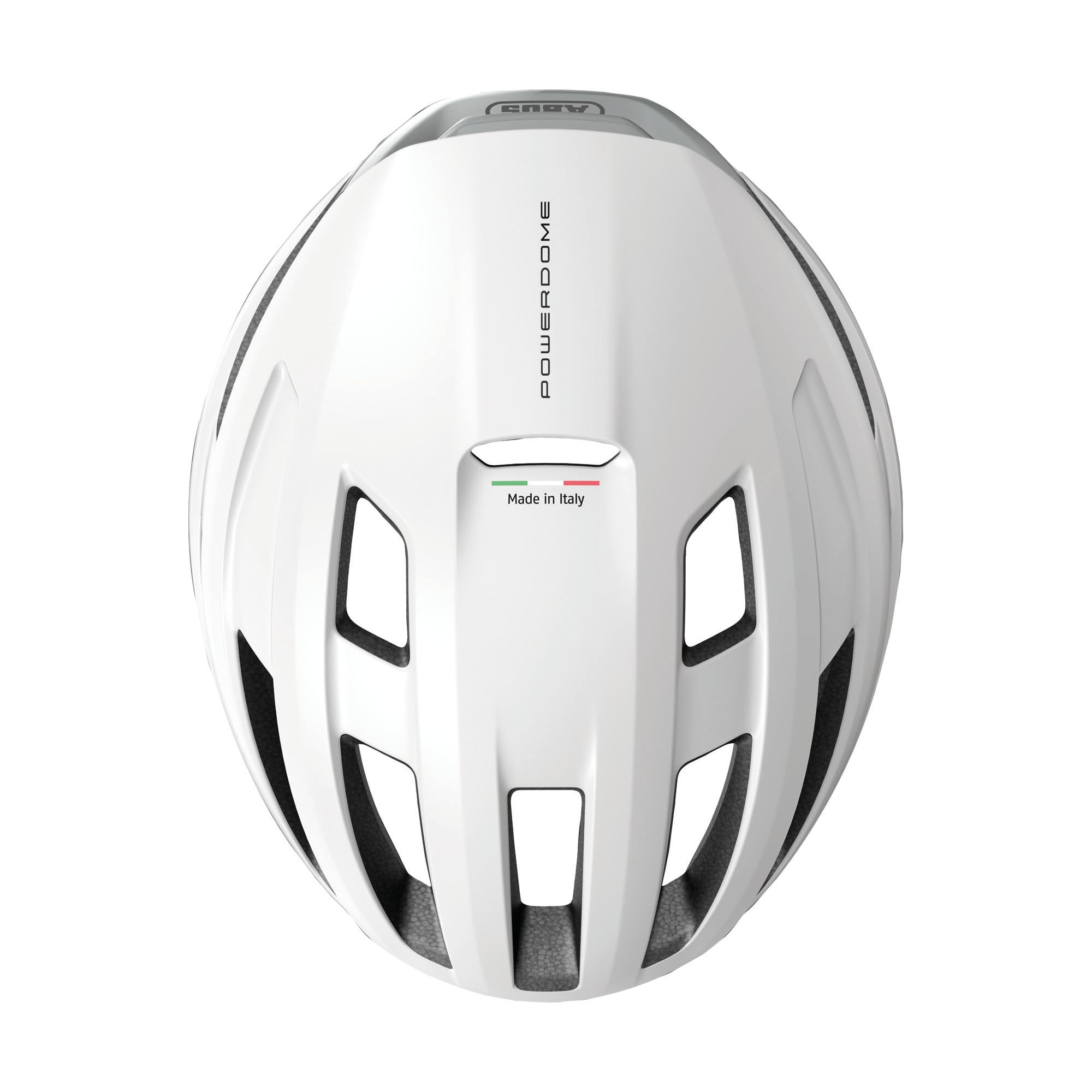 ABUS PowerDome MIPS Road Bike Helmet - Lightweight Cycling Helmet with Smart Ventilation & Shock Protection - Made in Italy - Unisex Design - Polar White, Size S - Perfect for Road Cycling, Commuting & Fitness Rides