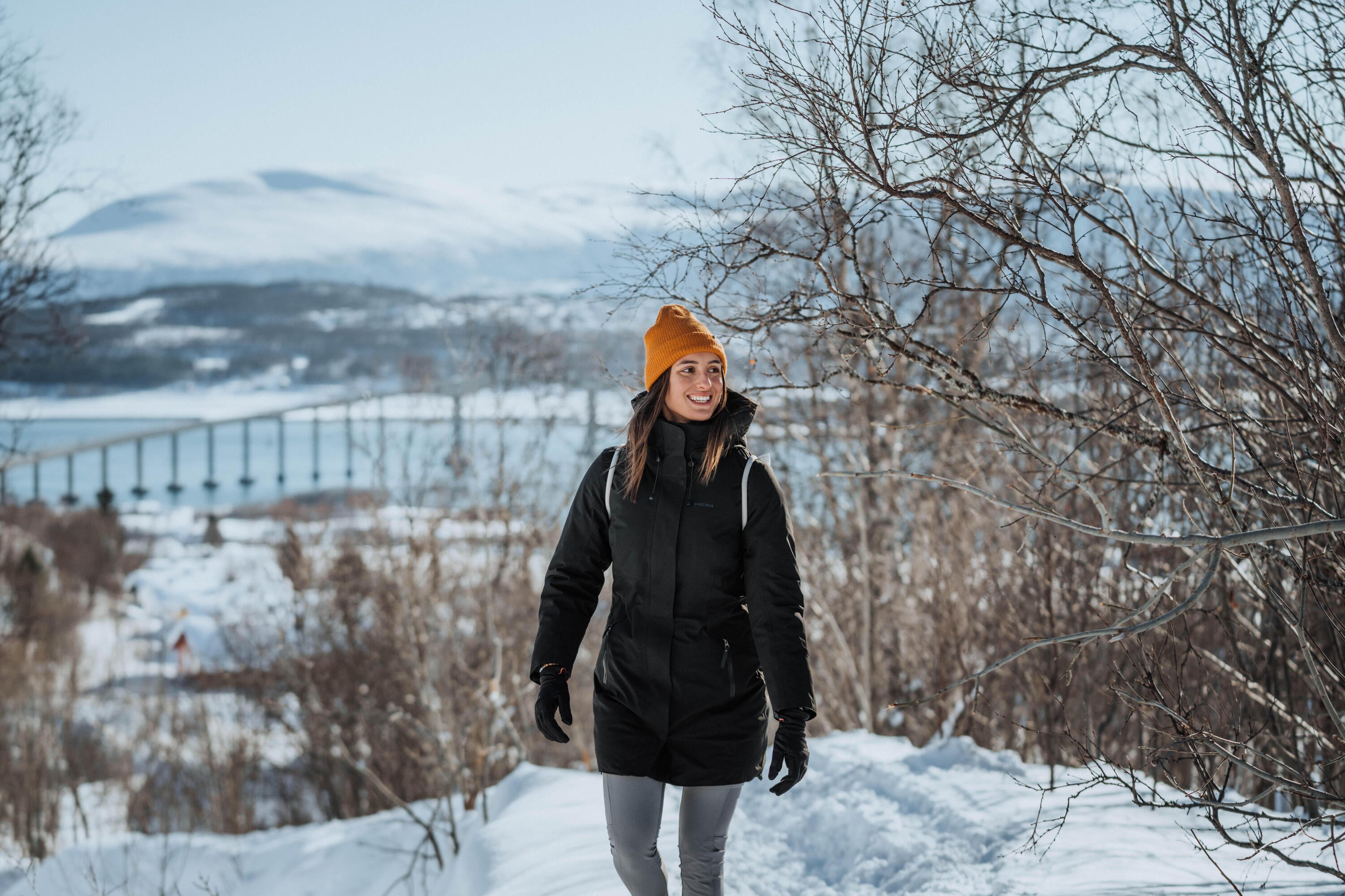 Quechua Women's SH500 Waterproof Winter Parka Jacket - Insulated Cold Weather Coat for Snow, Skiing & Outdoor Activities
