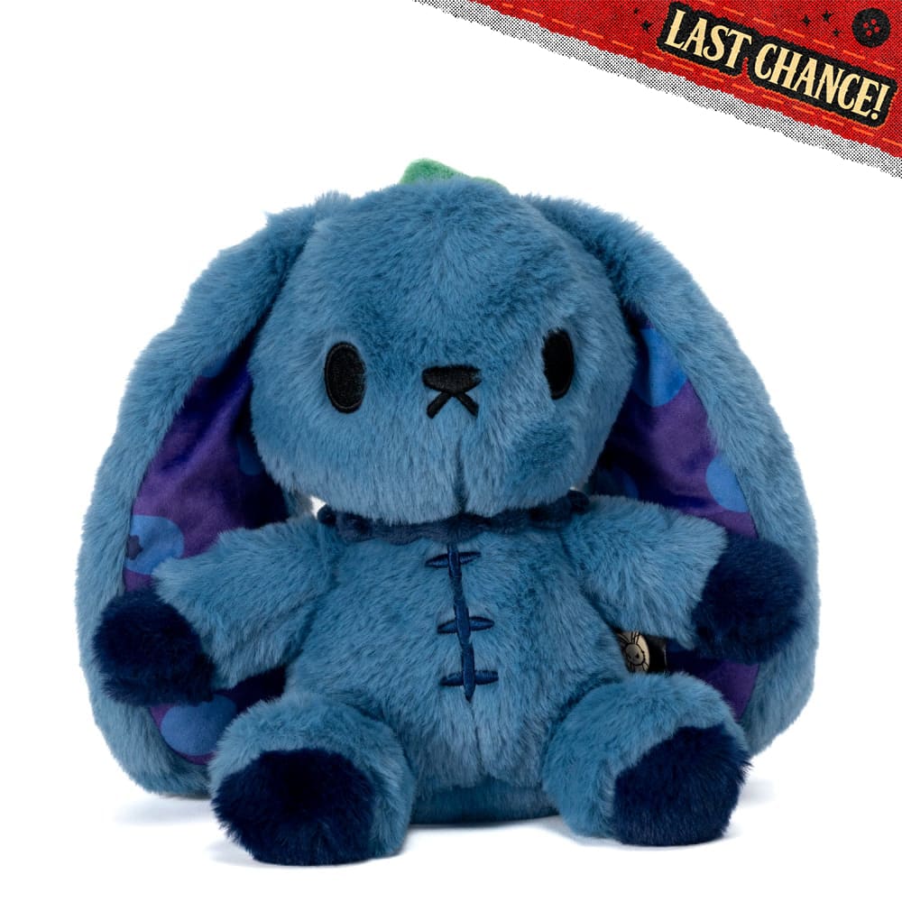 Plushie Dreadfuls Blueberry Bunny Stuffed Animal - Soft Plush Toy for Kids, Cute Bunny Plushie for Bedroom Decor & Gift Giving