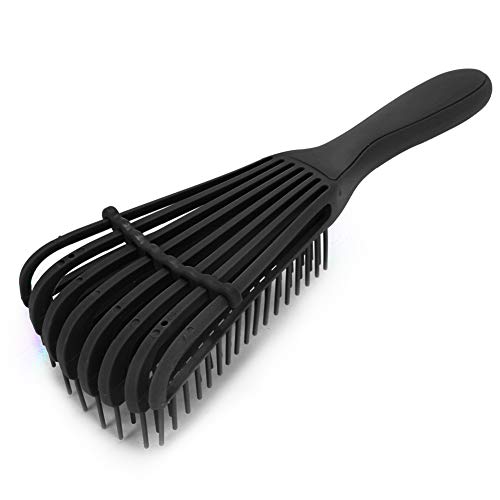 Anti-Static Hair Styling Brush - Salon & Barber Scalp Massage Comb for Wavy, Straight & Long Hair - Adjustable Width Hair Care Comb (Black) - Perfect for Home Use, Professional Salons & Travel