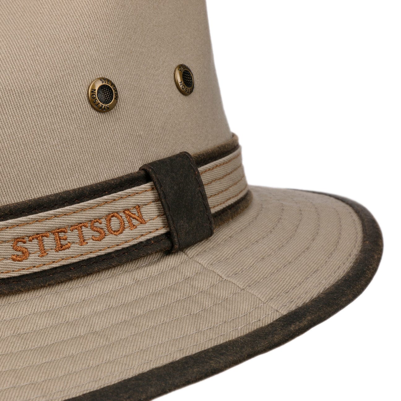 Stetson Ava Cotton Sun Hat for Women - UPF 50+ UV Protection, Wide Brim, Adjustable Chin Strap - Perfect for Beach, Gardening & Outdoor Activities