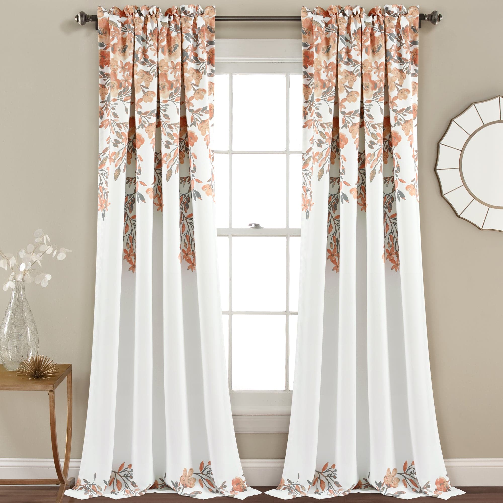 Tanisha Light Filtering Window Curtain Panel Set - Soft Sheer Drapes for Living Room & Bedroom - Blackout Privacy & UV Protection - 84 Inch Length (2 Panels)