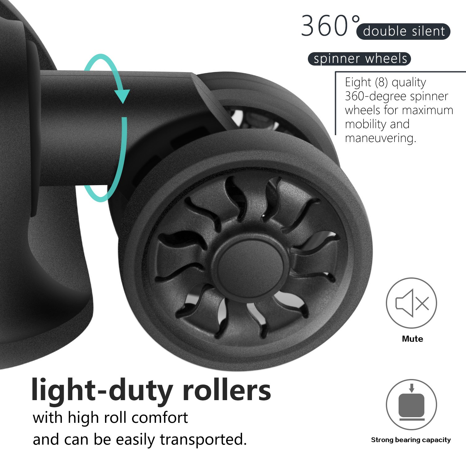 Coolife Hardside Carry-On Luggage with TSA Lock, Spinner Wheels & Telescopic Handle - Perfect for Air Travel, Business Trips & Weekend Getaways
