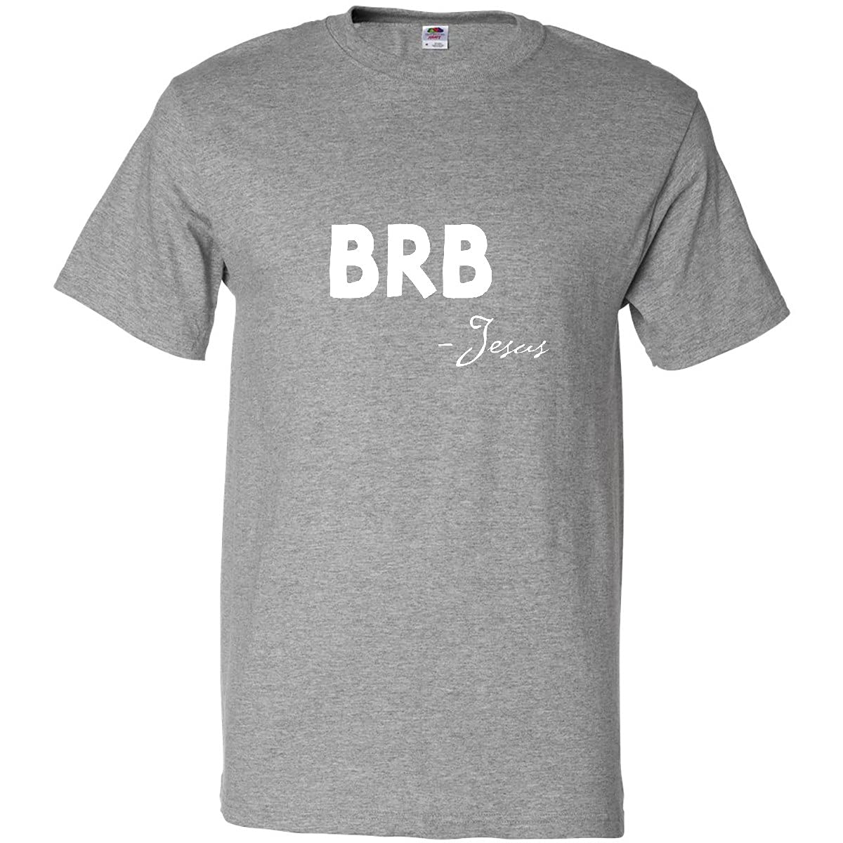 Easter BRB Jesus T-Shirt | Religious Christian Apparel | Funny Easter Gift for Men & Women | Church Events, Family Gatherings