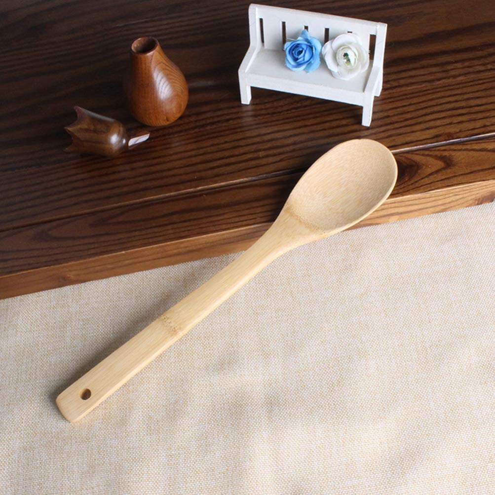 6-Piece Bamboo Kitchen Utensil Set - Wooden Spoons & Slice Tools for Cooking, Baking & Serving - Eco-Friendly Cutlery for Home Chefs & Professional Kitchens
