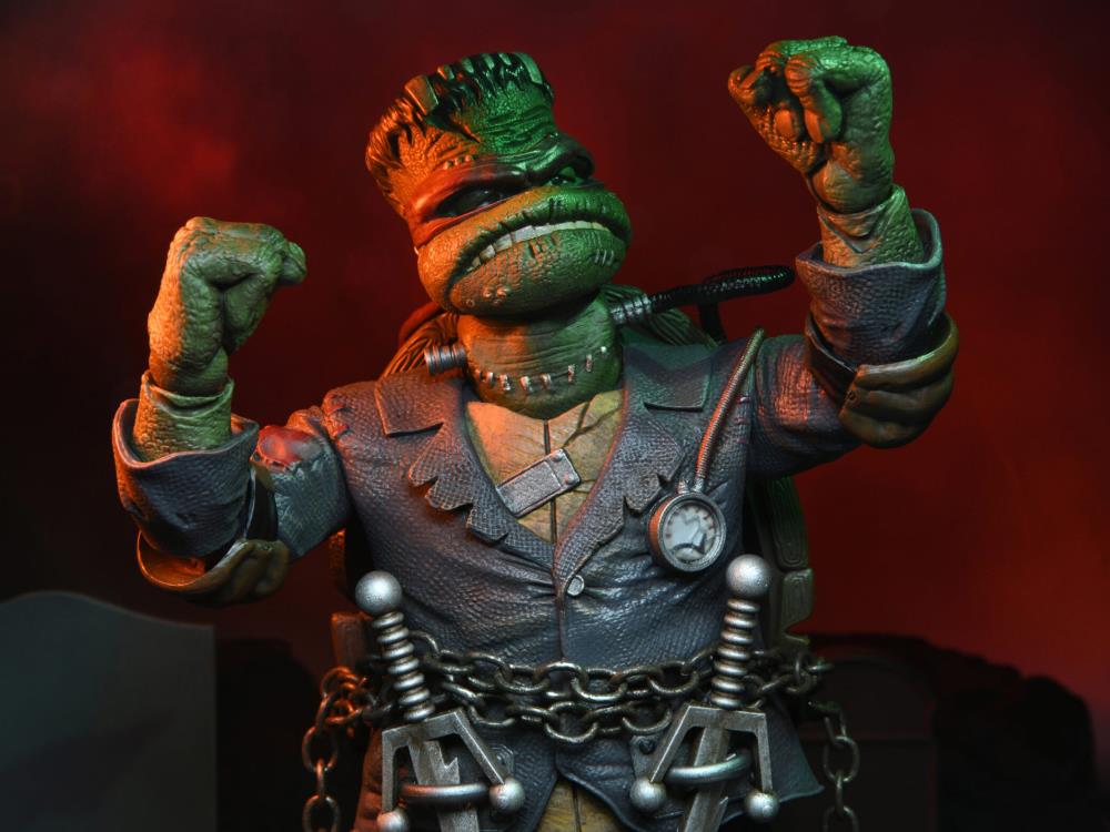 Universal Monsters x TMNT Ultimate Raphael as Frankenstein's Monster Collectible Action Figure - Perfect for Display, TMNT Fans & Horror Collectors