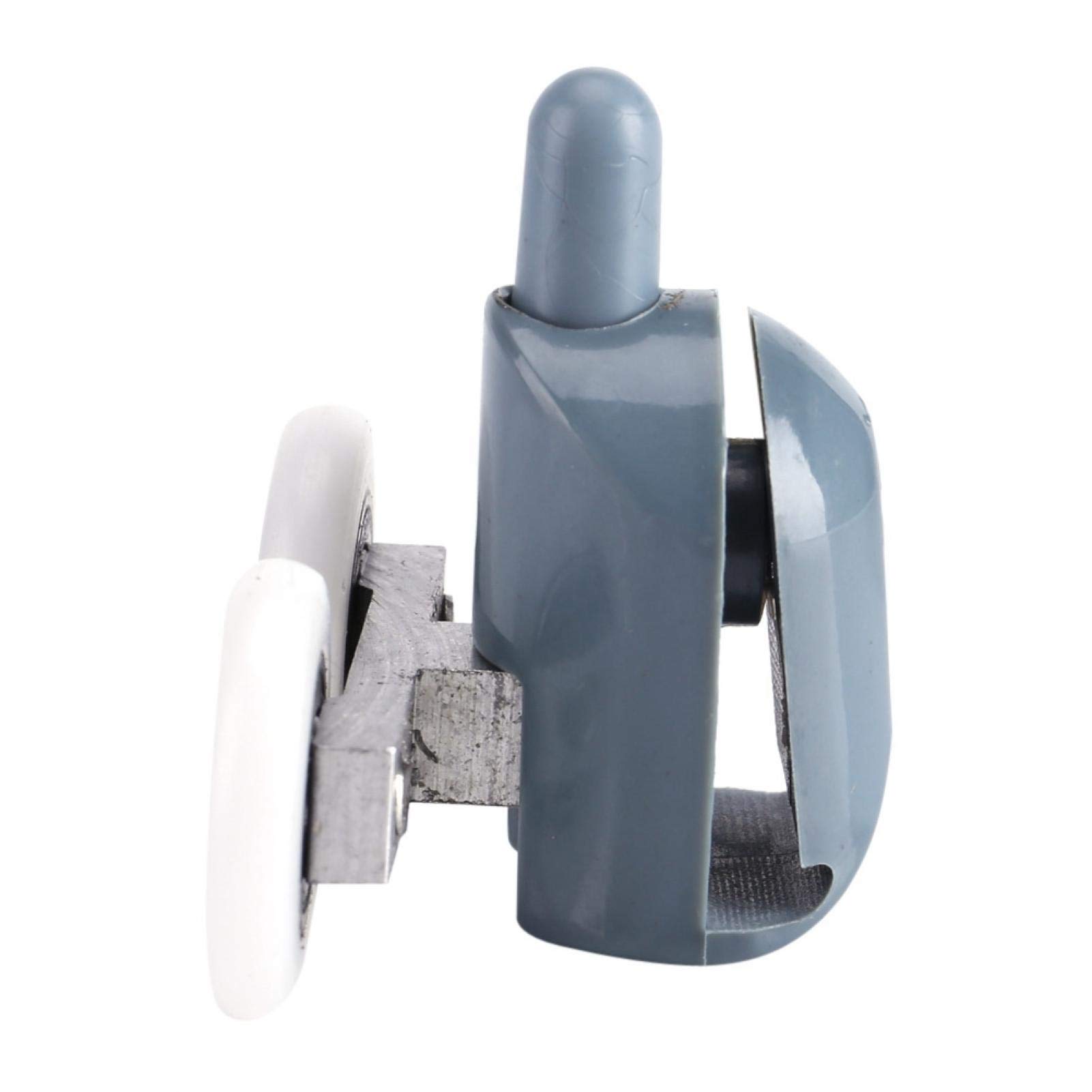 Omabeta Low Noise Door Rollers - Double Wheel Shower Door Sliding Wheels - Smooth Gliding & Quiet Operation for Glass Shower Doors, Bathroom & Closet Doors
