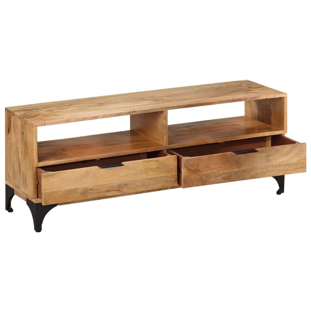 Premium Mango Wood TV Stand for Living Room - 47.2