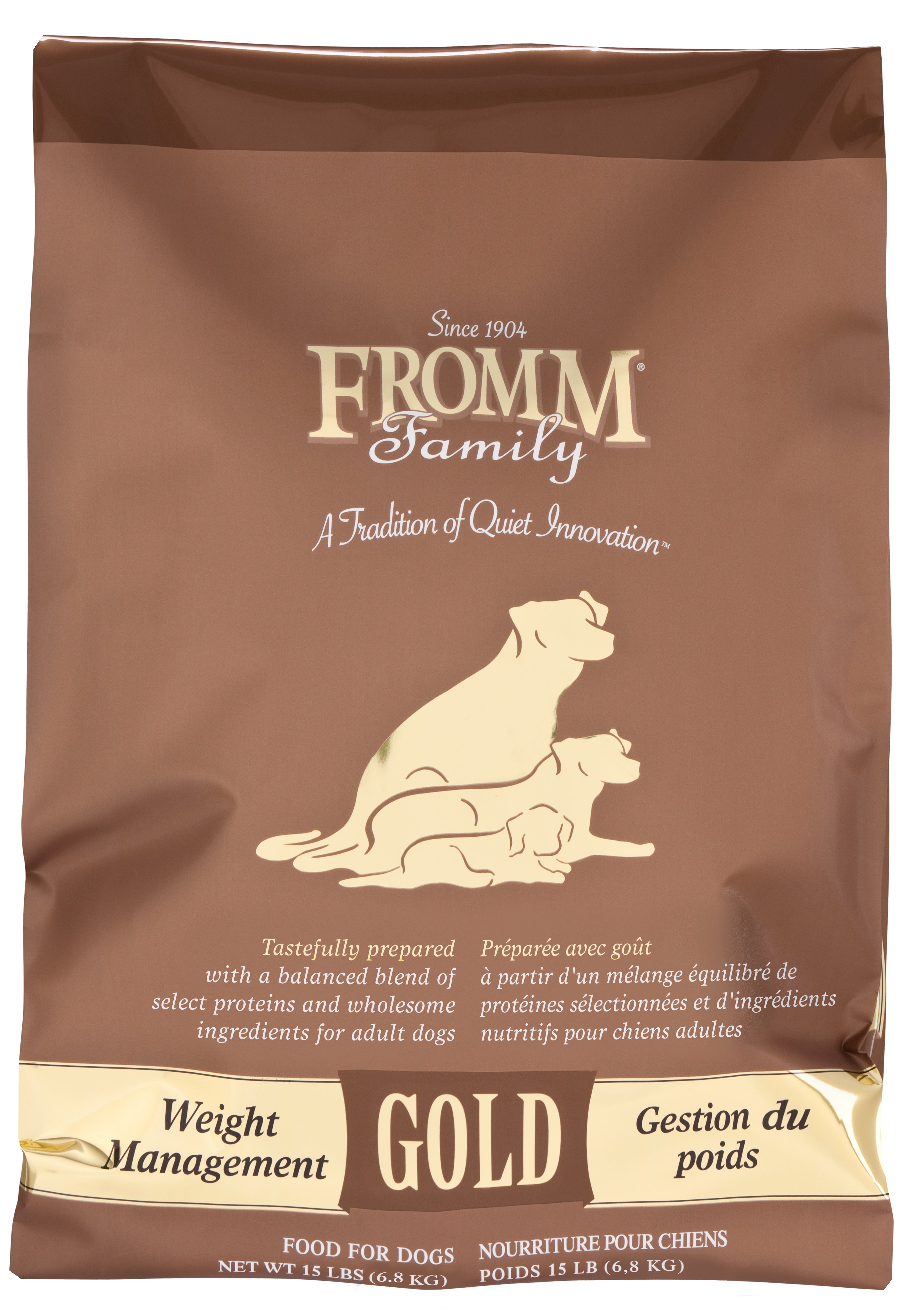 Fromm Gold Grains Weight Management Dry Dog Food - Premium Low-Calorie Nutrition for Overweight & Senior Dogs - Perfect for Indoor & Less Active Pets
