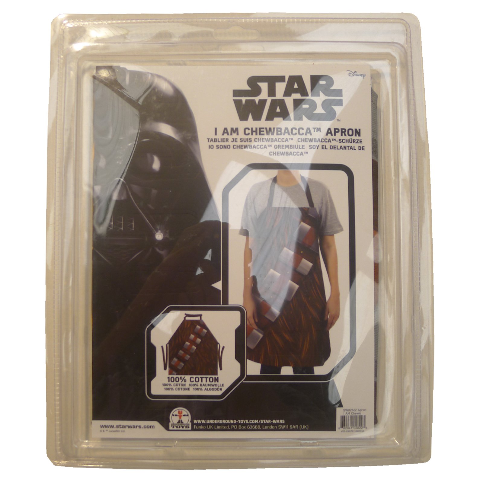Star Wars Chewbacca Apron - Officially Licensed Kitchen Cooking Apron for Fans - Perfect for Cosplay, Halloween, and Star Wars Themed Parties