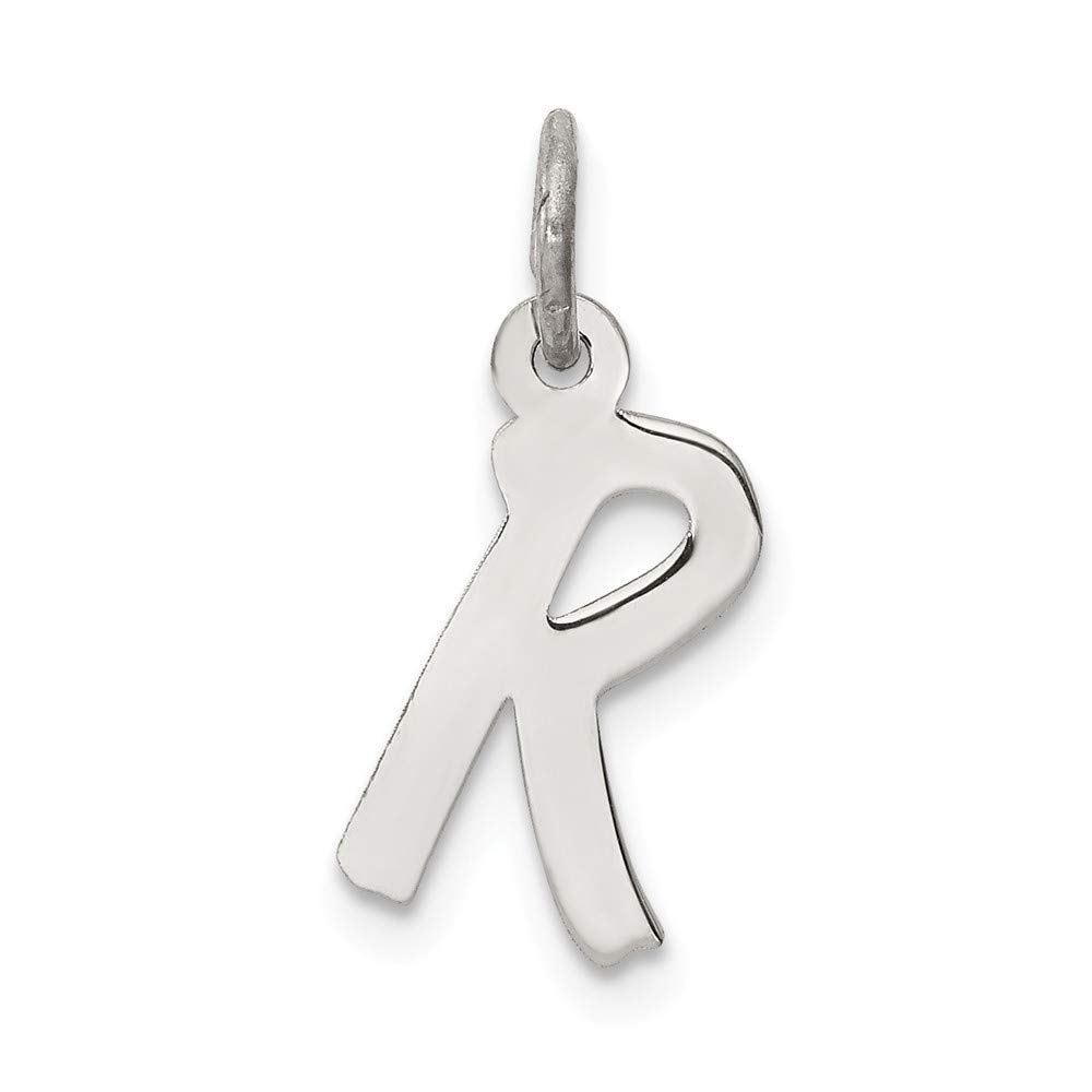 Roy Rose Jewelry Sterling Silver Small Initial Letter R Charm Pendant Necklace - Personalized Gift for Women, Engraved Monogram Jewelry - Perfect for Birthdays, Anniversaries & Everyday Wear