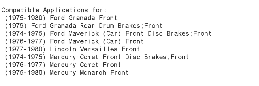 PowerSport Front Brake Kit - Semi-Metallic Brake Pads & Rotors for 1974-1980 Ford Granada, Maverick | Lincoln Versailles | Mercury Comet, Monarch - Perfect for Street Performance & Classic Car Restoration
