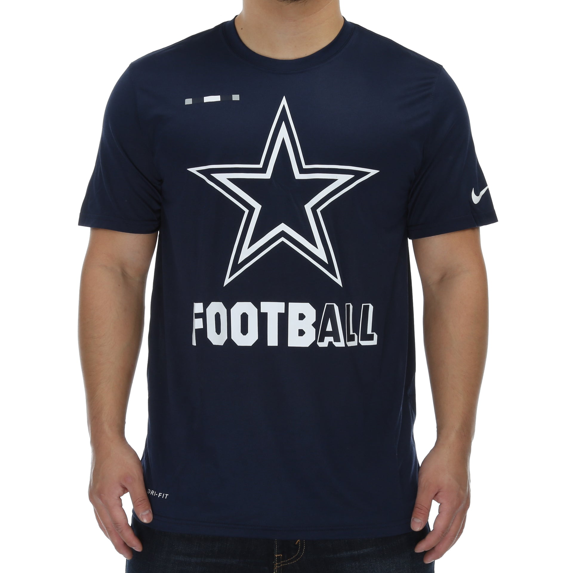 Nike Dallas Cowboys Sideline Legend Performance T-Shirt for Men - Breathable Football Jersey, Navy Blue - Perfect for Game Day, Sports Events & Fan Apparel