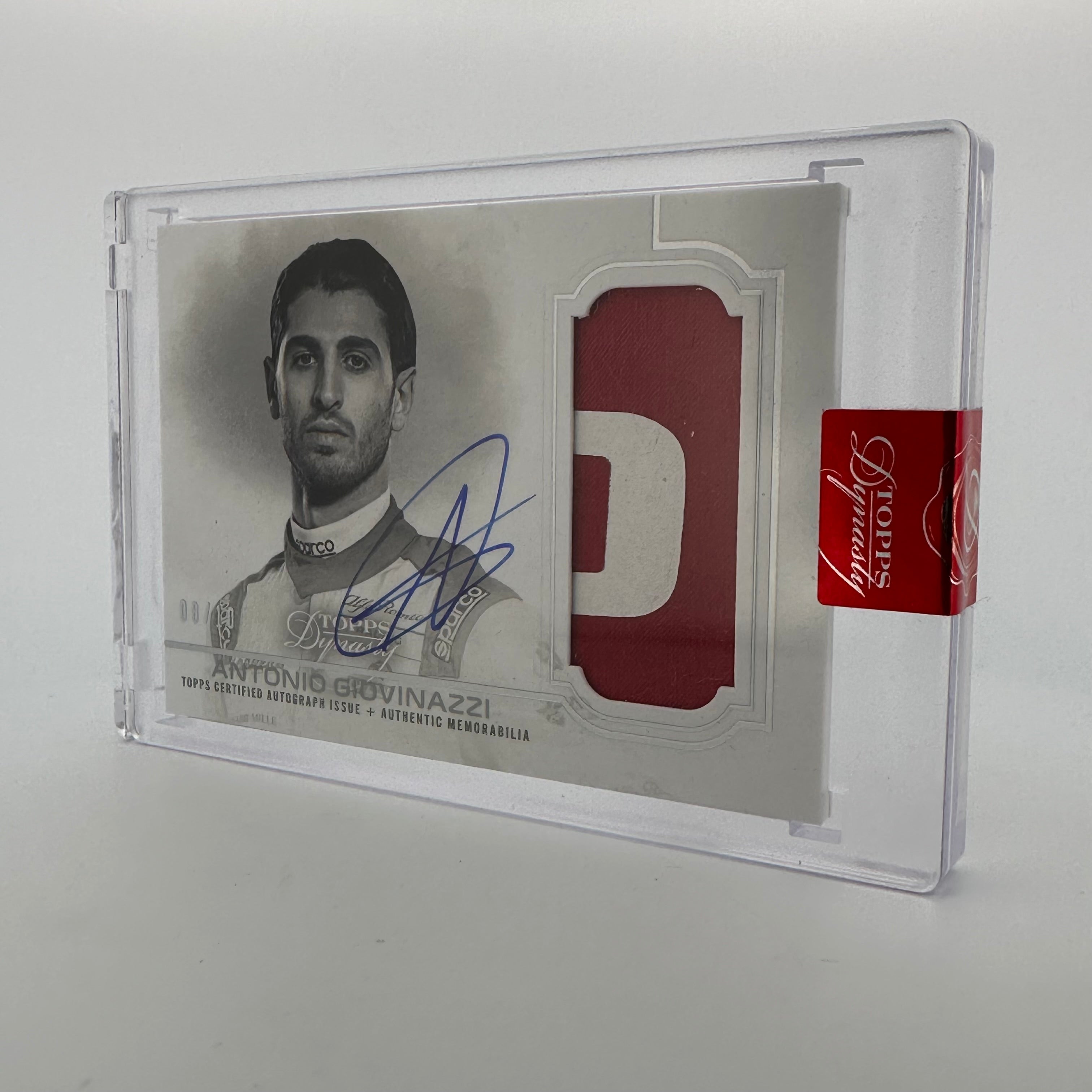 08/10 Silver Antonio Giovinazzi #DAP IVAG 2020 Dynasty Autograph Patch - Rare Collectible Trading Card for F1 Fans, Sports Memorabilia Enthusiasts - Perfect for Display, Gifts, and Investment