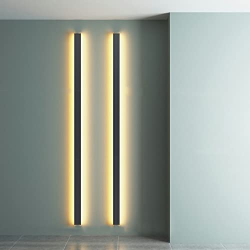 Modern Black LED Wall Sconce - 31.5