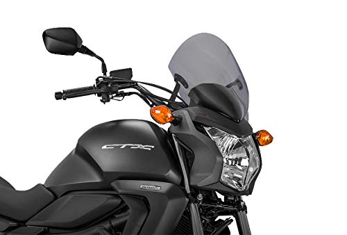 Puig 7009H Silver Windshield for Kymco People 125I/300I (2010-2017) & 200I (2010-2016) - Motorcycle Wind Deflector for Comfortable Riding