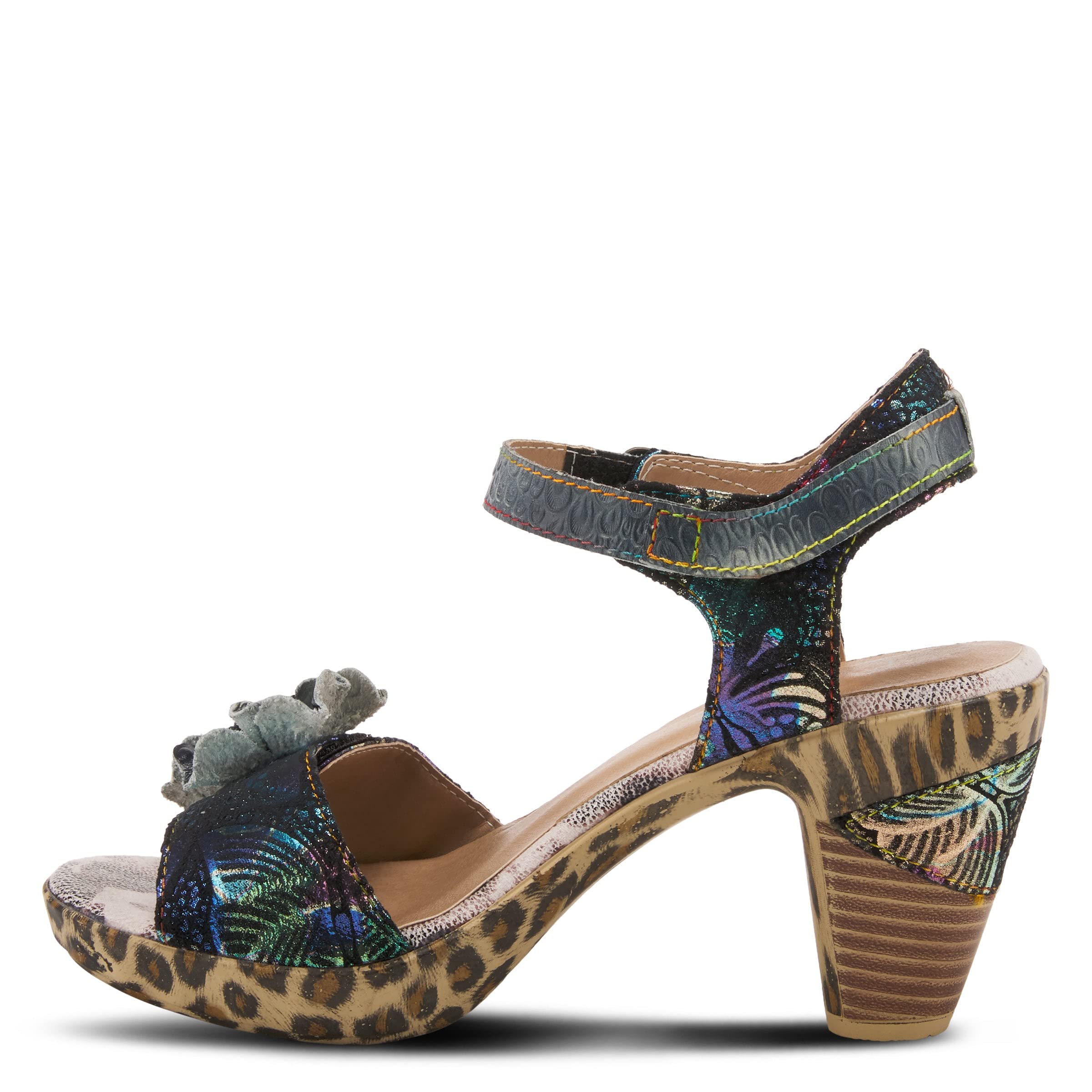 Spring Step L'Artiste Women's Wildcat Comfortable Leather Sandals with Cushioned Footbed - Perfect for Summer Outfits, Beach Vacations & Casual Wear