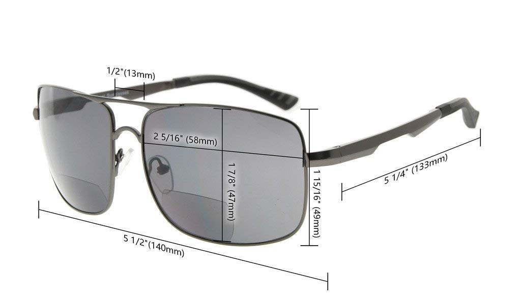 Eyekepper Bifocal Sunglasses for Men & Women - Polarized Reading Glasses with UV Protection - Perfect for Outdoor Activities, Driving, Fishing & Beach Use