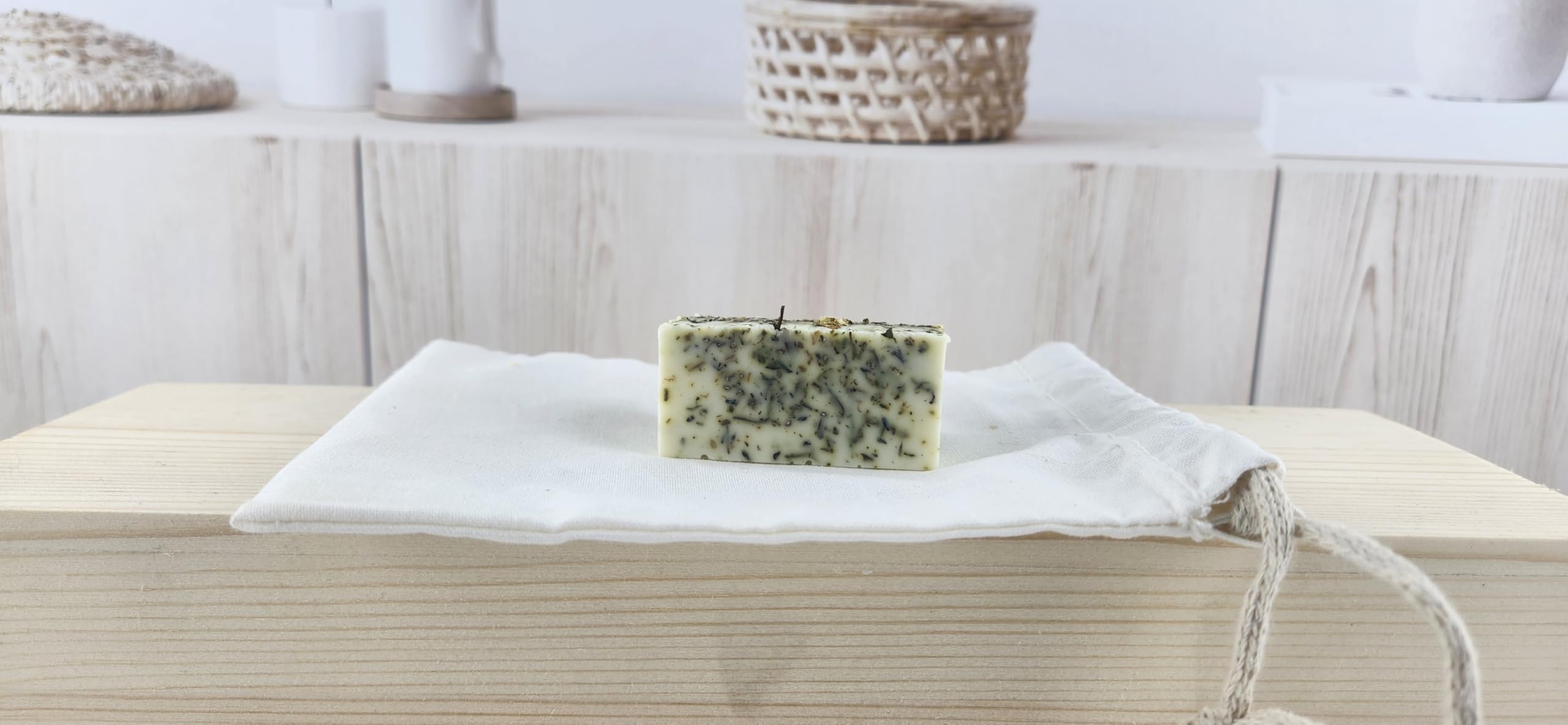 All Natural Chamomile Bath Tea Bar Soap with Muslin Bag - TSA Approved Handmade Moisturizer for Sensitive Skin | Gentle Shower & Bath Soap for Women, Teens, Girls | Perfect for Mother's Day Gifts & Relaxing Bath Time Self-Care