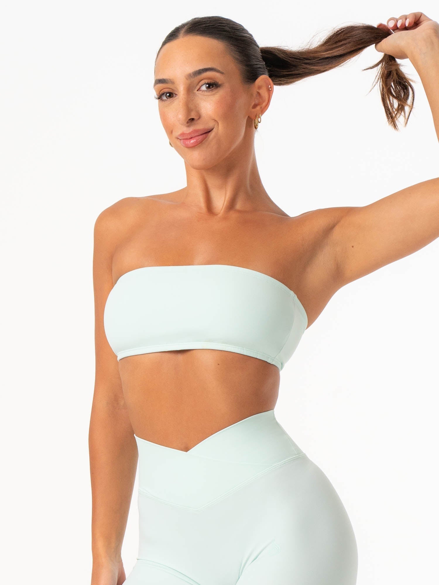 NKD Bandeau Bra - Cool Mint Flavor for Women | Seamless Comfort & Support | Perfect for Yoga, Workouts & Everyday Wear