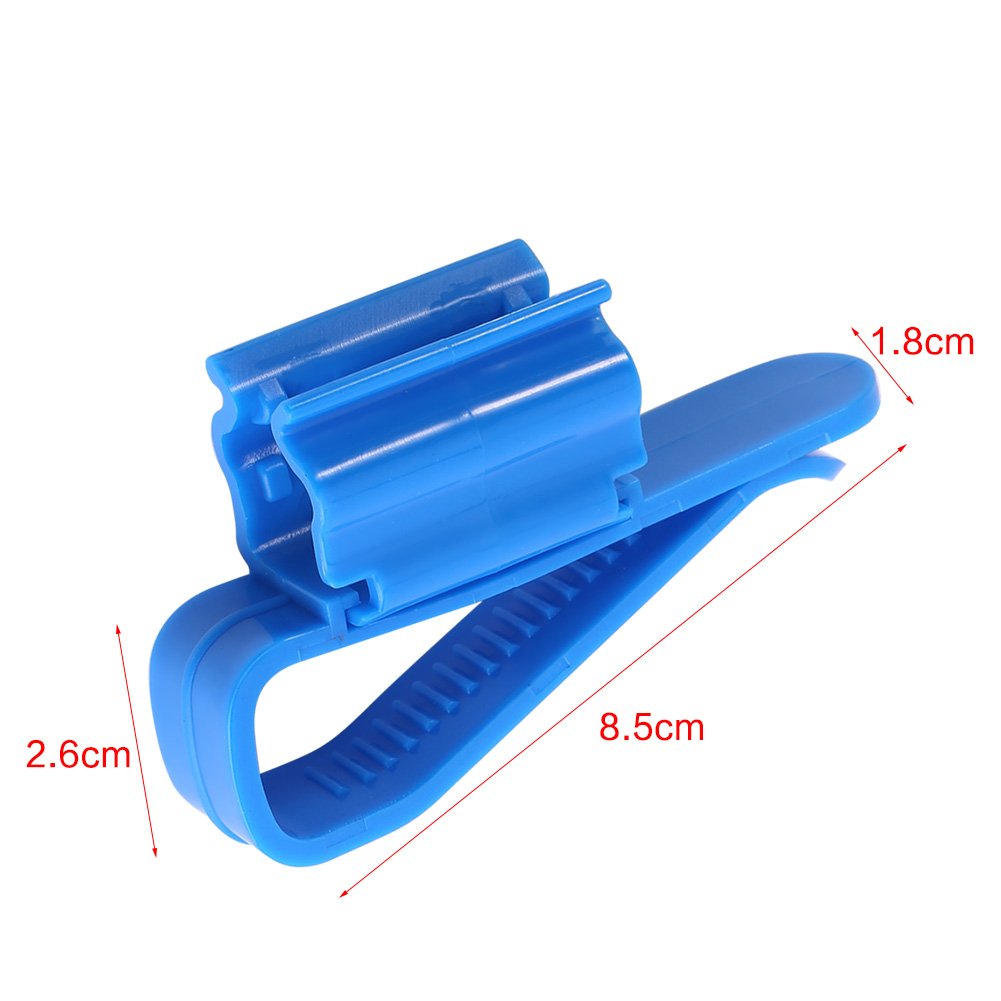 Fdit 2-Pack Aquarium Fish Tank Hose Holder Hanger - Water Pipe Tube Mounting Clip for 8-16mm Inflow & Outflow Pipes - Perfect for Freshwater/Saltwater Fish Tanks & Aquatic Systems