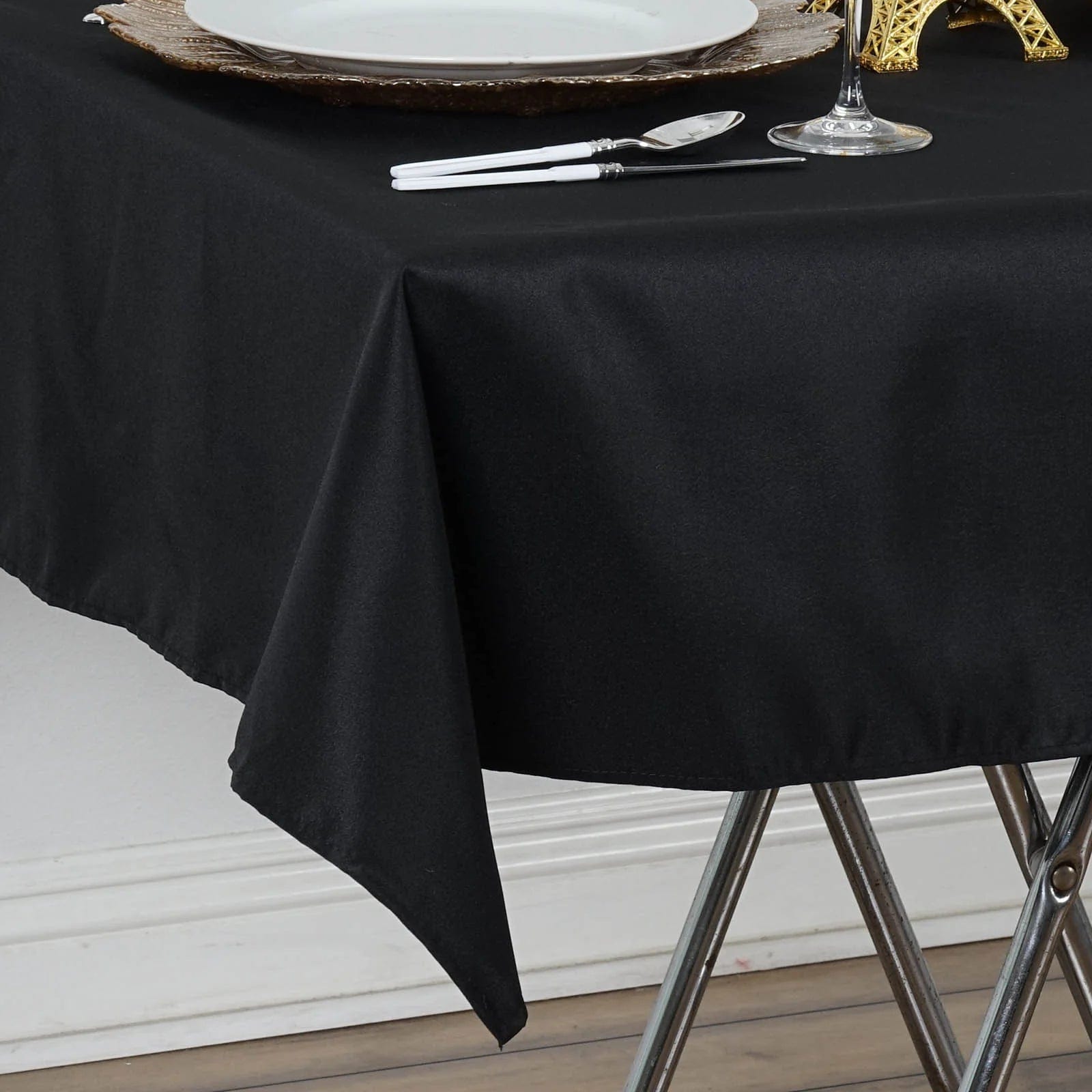 54x54 Inch Premium Square Polyester Tablecloth - Wrinkle & Stain Resistant - Perfect for Dining Tables, Parties, Weddings & Events
