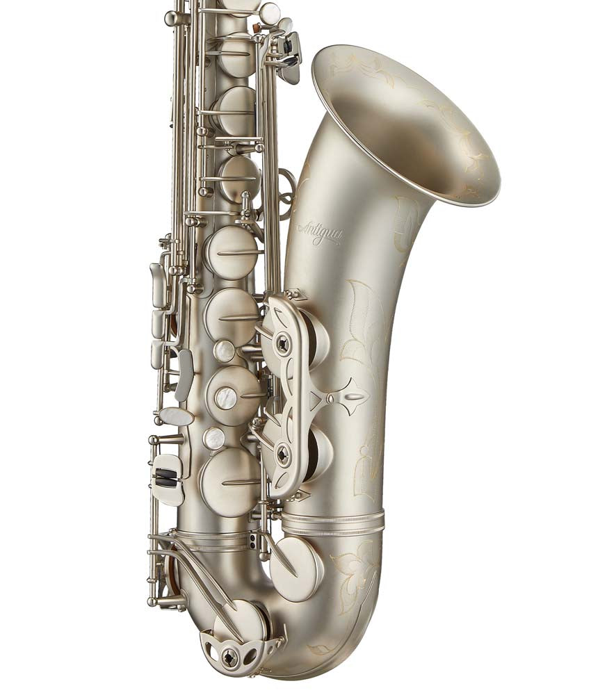 Antigua Winds TS4248 PowerBell Bb Tenor Saxophone - Professional Brass Instrument with Classic Nickel Finish | Perfect for Jazz, Marching Band & Studio Performances