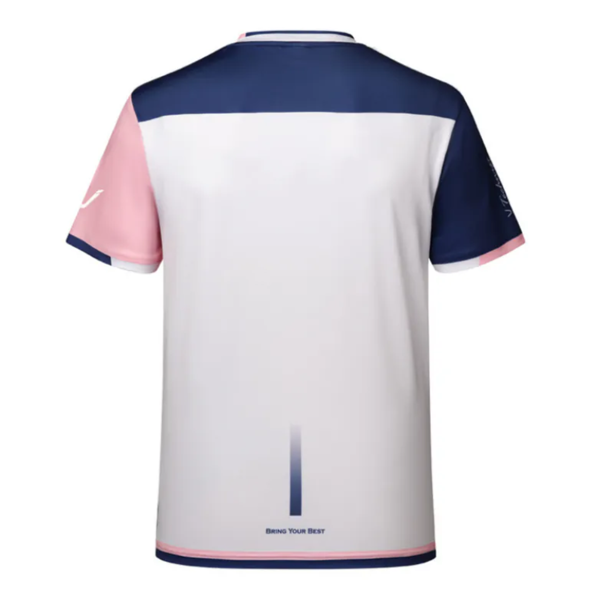 Technist TNT6538 Men's Gaming T-Shirt - Navy Blue & Pink Cotton Comfort Fit Shirt for Gamers, Esports & Casual Wear